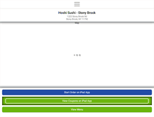 Tablet Screenshot of hoshisushilongisland.com